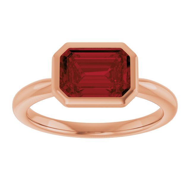 Natural Mozambique Garnet | Emerald | 8 x 6mm