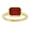 Natural Mozambique Garnet | Emerald | 8 x 6mm