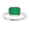 Lab-Grown Emerald | Emerald | 8 x 6mm