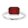 Natural Mozambique Garnet | Emerald | 8 x 6mm