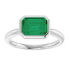Lab-Grown Emerald | Emerald | 8 x 6mm