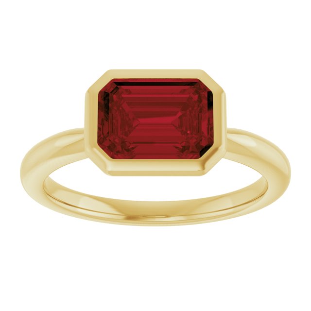 Natural Mozambique Garnet | Emerald | 8 x 6mm