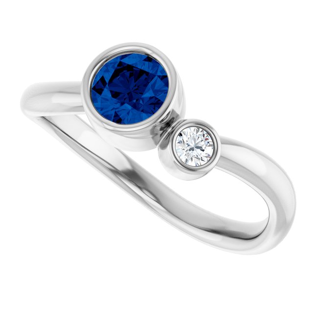 Lab-Grown Blue Sapphire | Round | 5mm | Natural Blue Sapphire | Round | 5mm