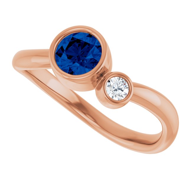 Lab-Grown Blue Sapphire | Round | 5mm | Natural Blue Sapphire | Round | 5mm