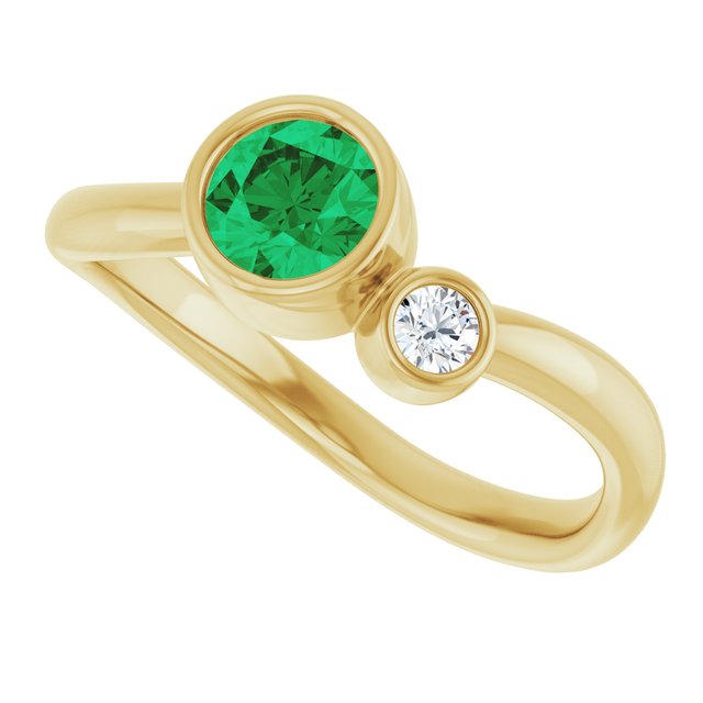 Lab-Grown Emerald | Round | 5mm | Natural Emerald | Round | 5mm