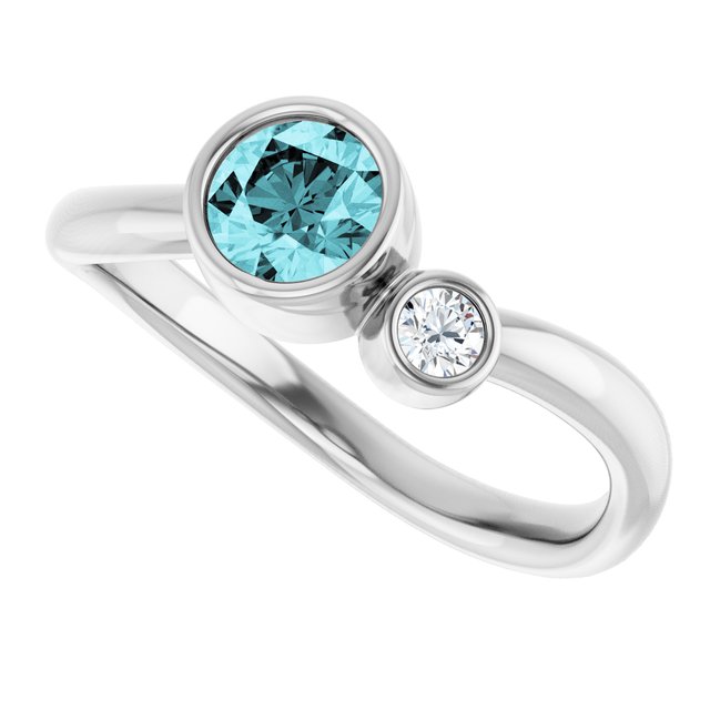 Natural Blue Zircon | Round | 5mm