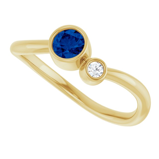 Lab-Grown Blue Sapphire | Round | 4mm | Natural Blue Sapphire | Round | 4mm