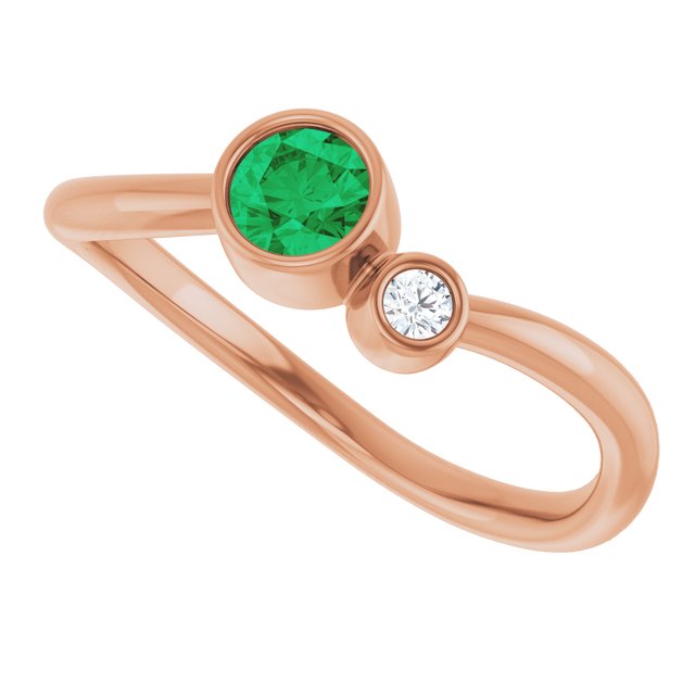 Natural Emerald | Round | 4mm | Lab-Grown Emerald | Round | 4mm