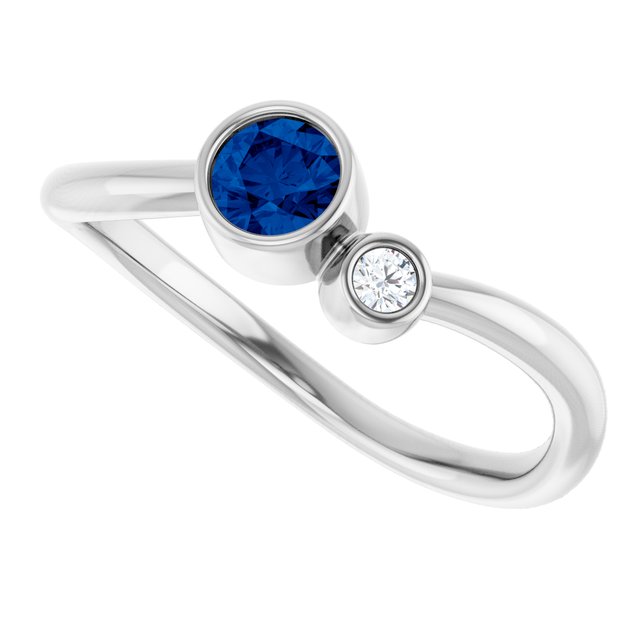 Lab-Grown Blue Sapphire | Round | 4mm | Natural Blue Sapphire | Round | 4mm