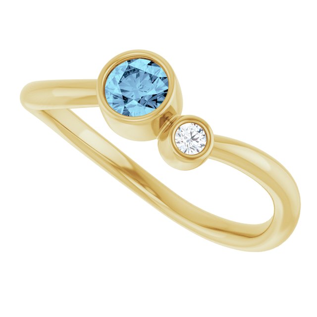 Natural Aquamarine | Round | 4mm