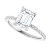 14K White | Emerald