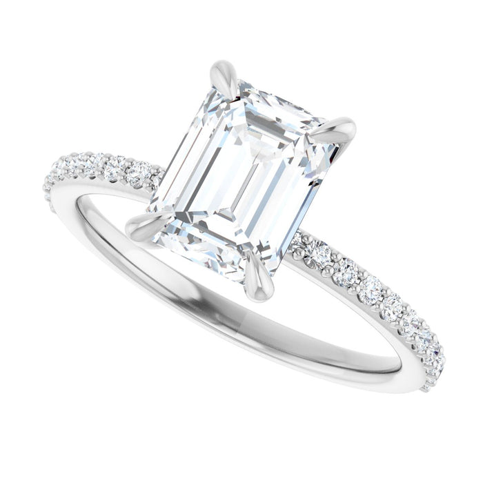14K White | Emerald