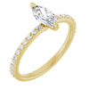 14K Yellow | Marquise