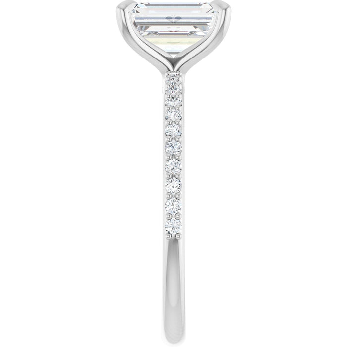 14K White | Emerald