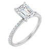 14K White | Emerald