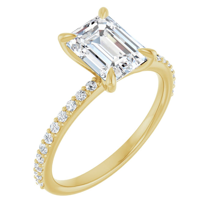14K Yellow | Emerald