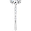 14K White | Marquise