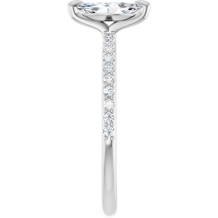 14K White | Marquise