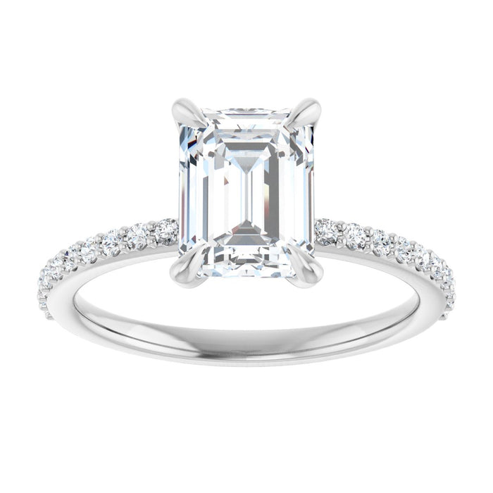 14K White | Emerald