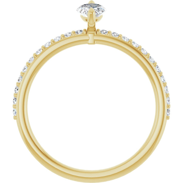14K Yellow | Marquise