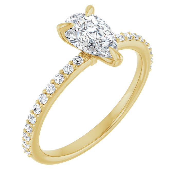 14K Yellow | Pear