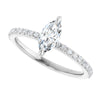 14K White | Marquise