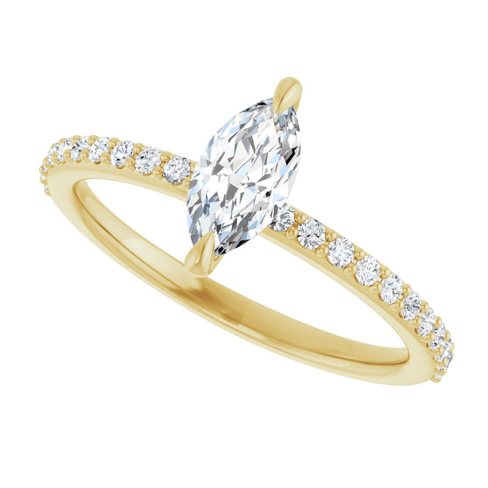 14K Yellow | Marquise