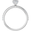 14K White | Pear