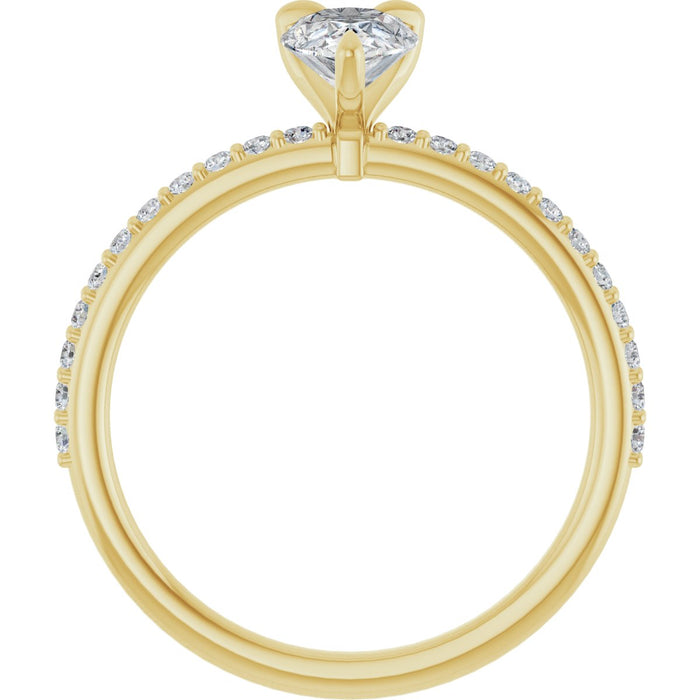 14K Yellow | Pear