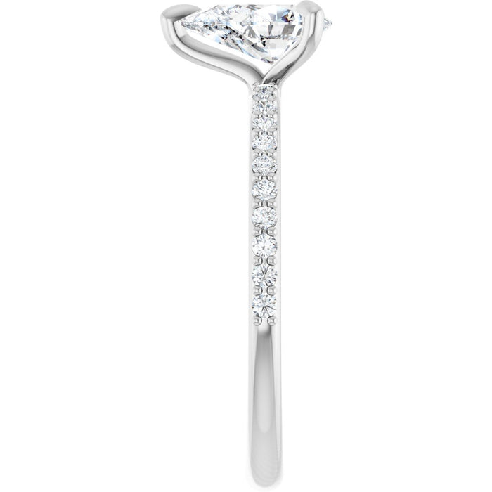 14K White | Pear