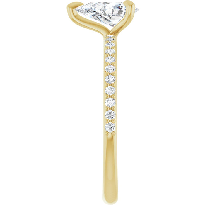 14K Yellow | Pear