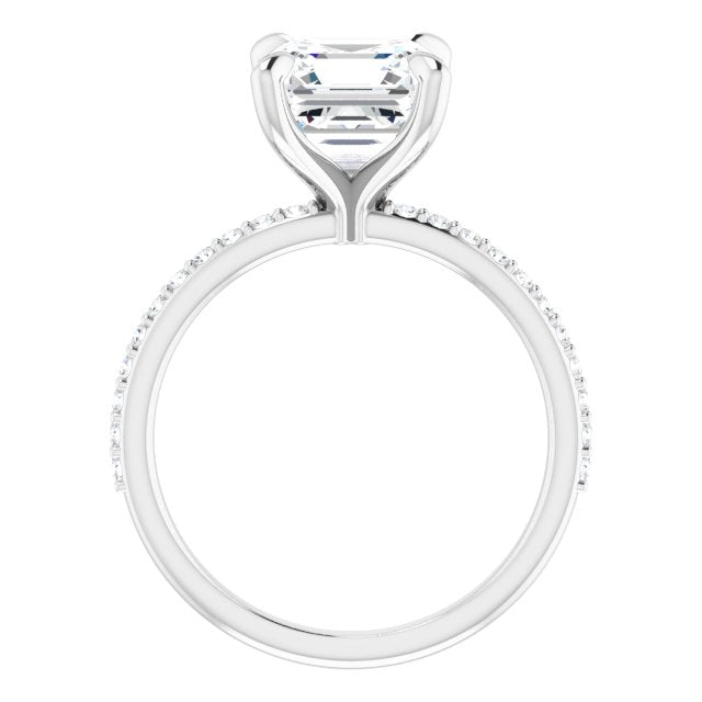 14K White | Asscher