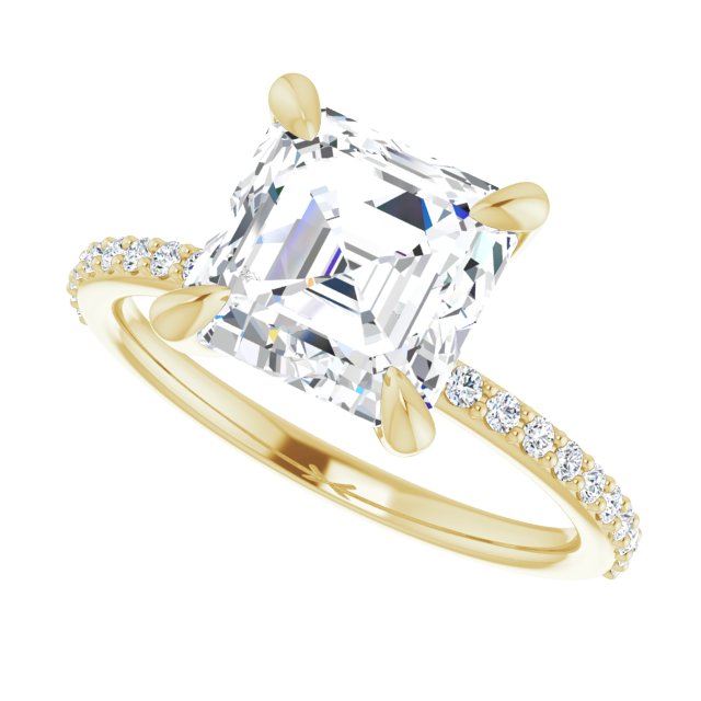 14K Yellow | Asscher