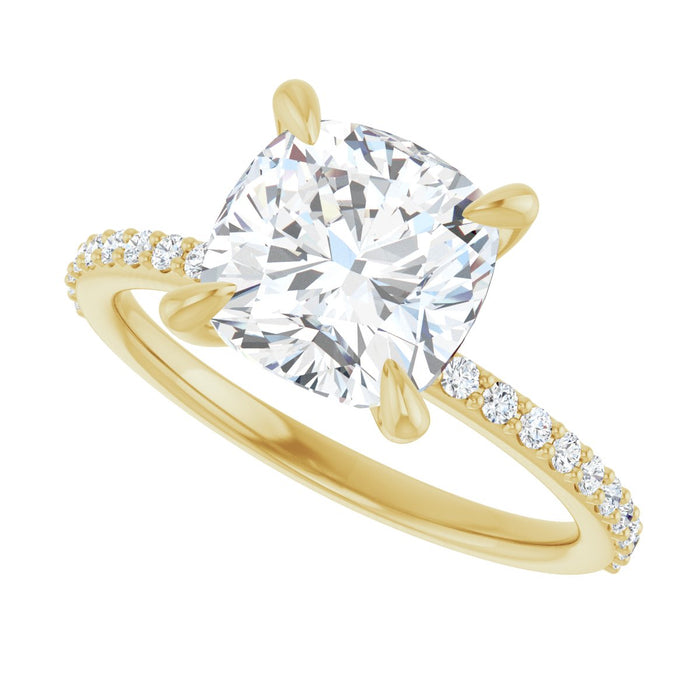 14K Yellow | Cushion