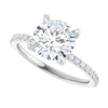 14K White | Round