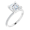 14K White | Asscher