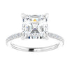 14K White | Asscher