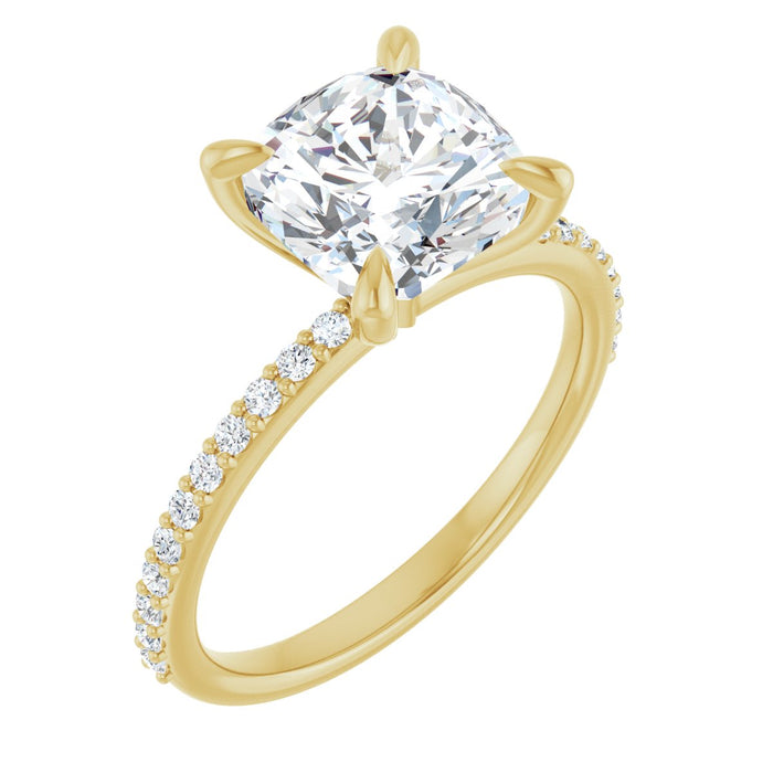 14K Yellow | Cushion