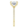 14K Yellow | Asscher