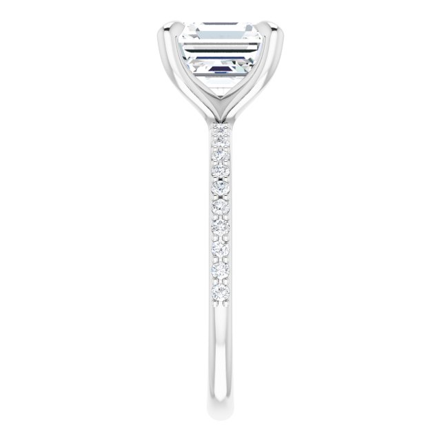 14K White | Asscher