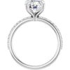 14K White | Round