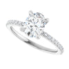 14K White | Oval
