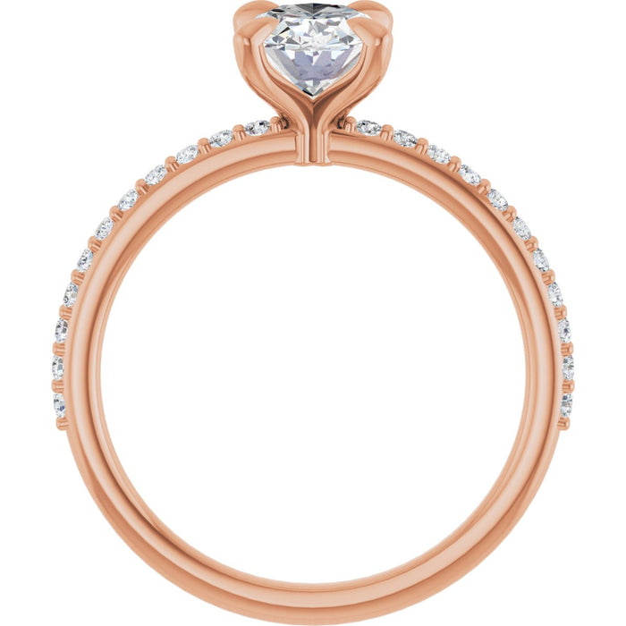14K Rose | Oval