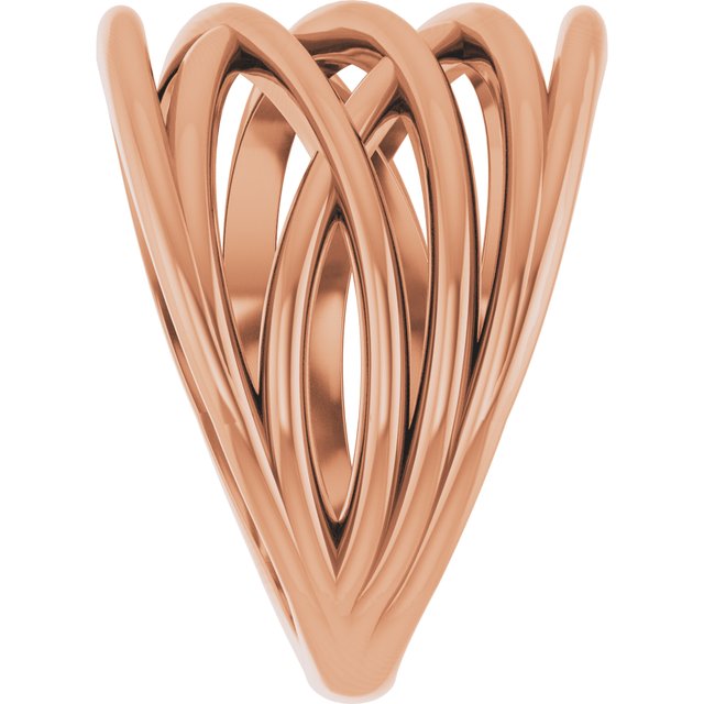 Criss-Cross Highway Ring — 14K Rose Gold