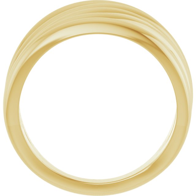 Criss-Cross Highway Ring — 14K Yellow Gold