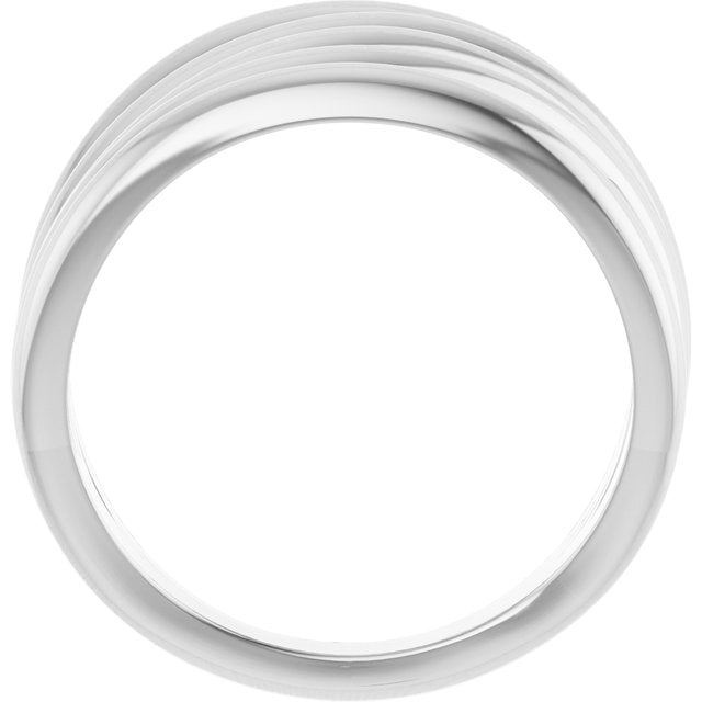 Criss-Cross Highway Ring — 14K White Gold