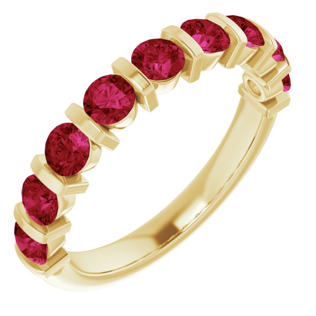Lab-Grown Red Ruby | Round | 2mm | Natural Red Ruby | Round | 2mm
