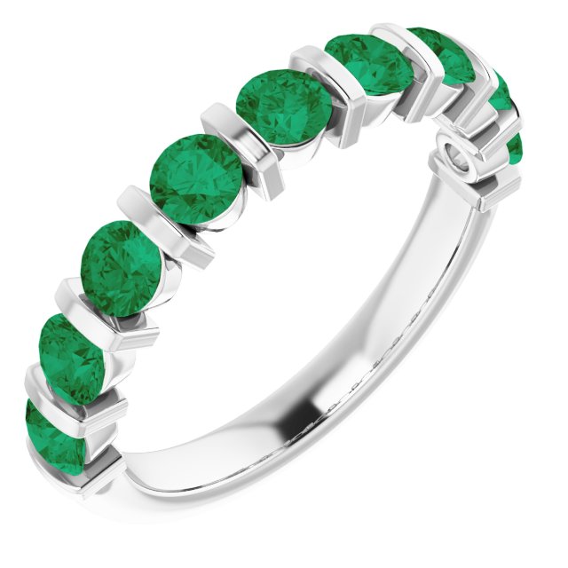 Lab-Grown Green Emerald | Round | 2mm | Natural Green Emerald | Round | 2mm