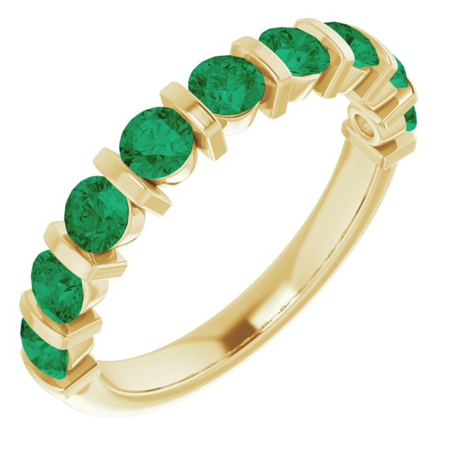 Lab-Grown Green Emerald | Round | 2mm | Natural Green Emerald | Round | 2mm