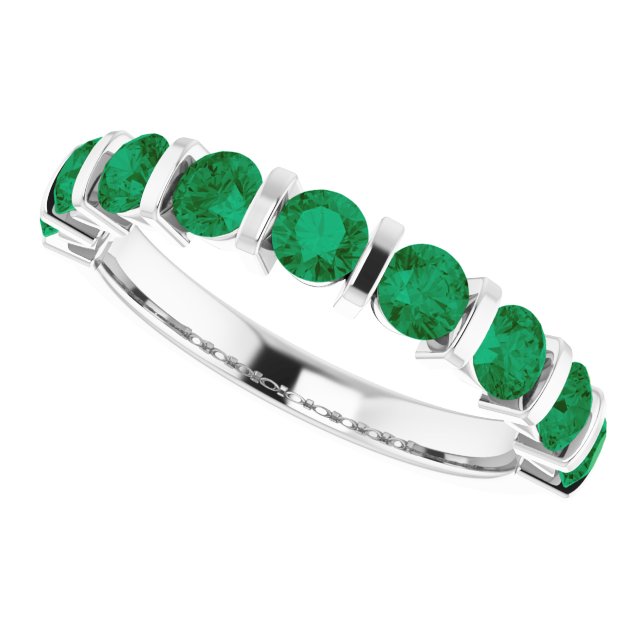 Lab-Grown Green Emerald | Round | 2mm | Natural Green Emerald | Round | 2mm